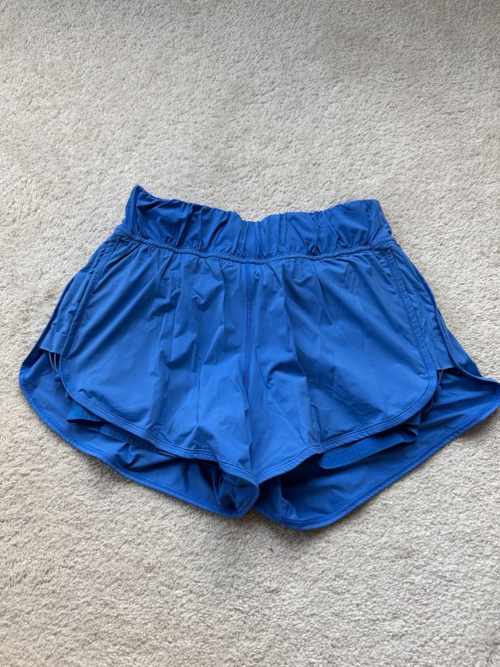 Lululemon Strides Ahead High-Rise Short 4" Wild Bluebell Sz 6